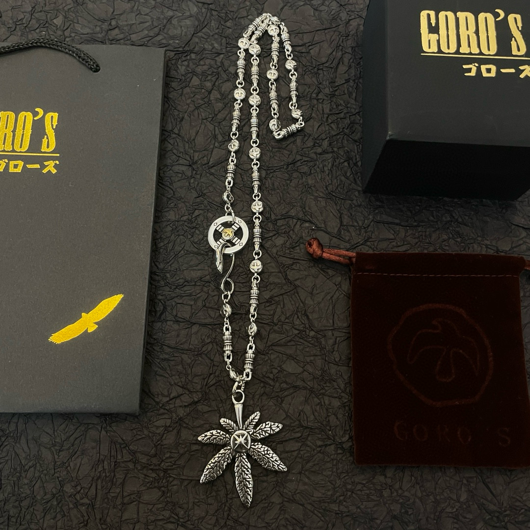    【新品上架】Goro’s高桥吾郎 复古麻叶吊坠 高桥经典飞鹰项链  顶级版本 认准独家拍摄 主攻高