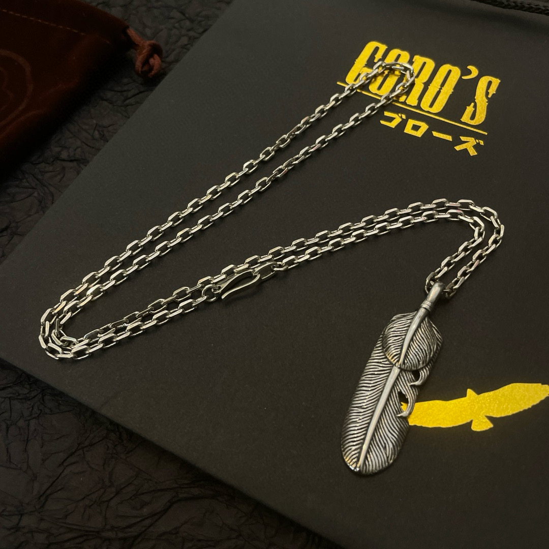     【新品上架】Goro’s高桥吾郎复古羽毛吊坠 高桥经典项链  顶级版本 认准独家拍摄 主攻高端市