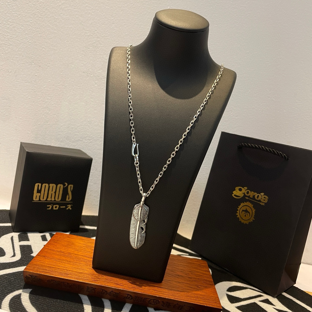     【新品上架】Goro’s高桥吾郎复古羽毛吊坠 高桥经典项链  顶级版本 认准独家拍摄 主攻高端市