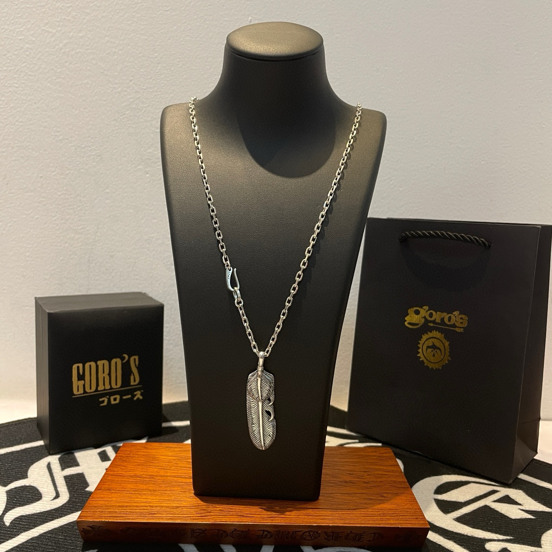     【新品上架】Goro’s高桥吾郎复古羽毛吊坠 高桥经典项链  顶级版本 认准独家拍摄 主攻高端市
