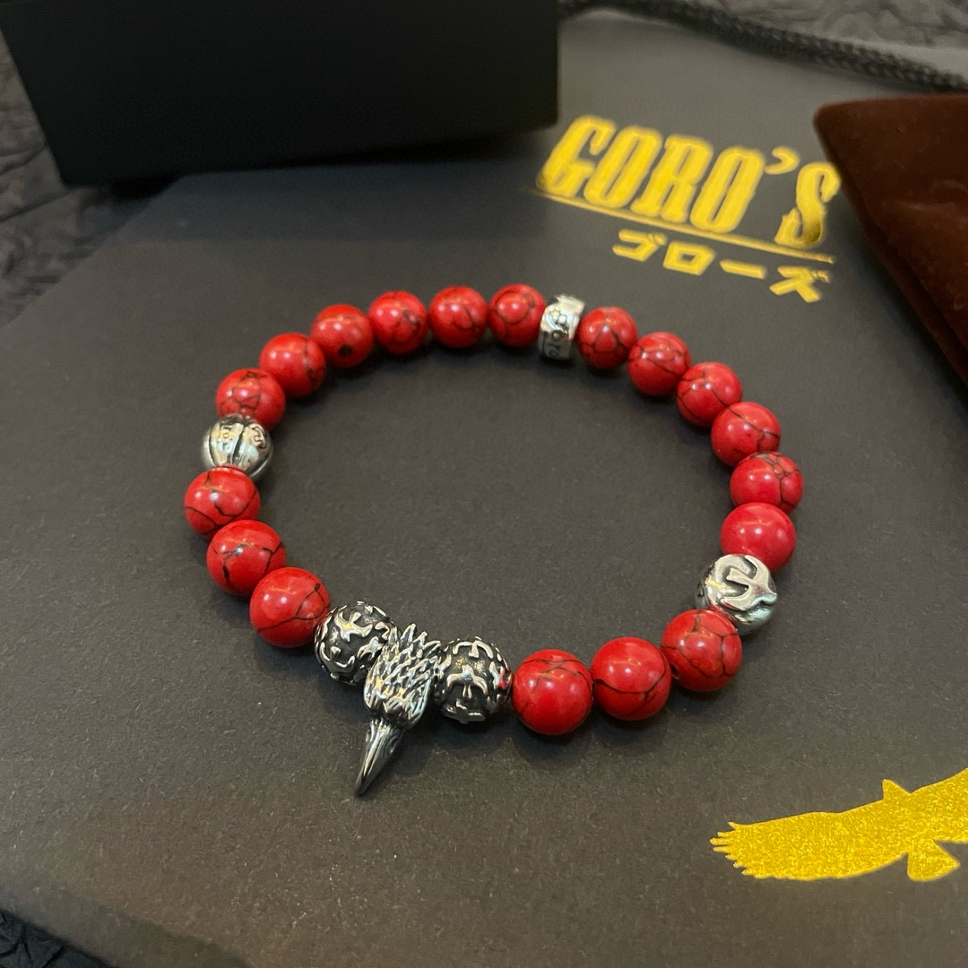 【新品上架】Goro’s高桥吾郎红松石手串手链，顶级版本 认准独家拍摄 主攻高端市场 绝对区别普通版本！