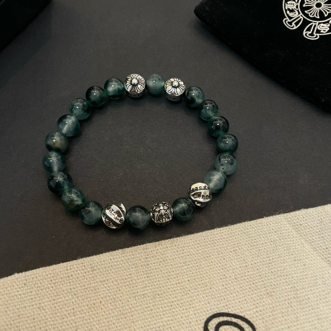  新款【专柜品质】Chrome Hearts克罗心 经典复古多元素手链 凹凸造型不同的花纹设计风格呈现出