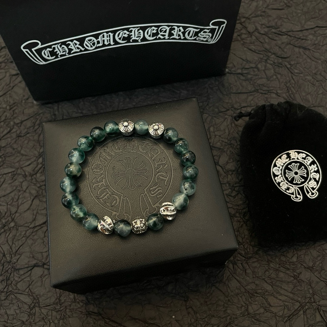  新款【专柜品质】Chrome Hearts克罗心 经典复古多元素手链 凹凸造型不同的花纹设计风格呈现出