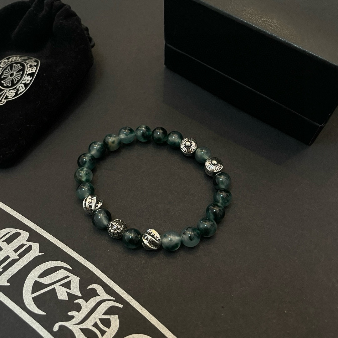  新款【专柜品质】Chrome Hearts克罗心 经典复古多元素手链 凹凸造型不同的花纹设计风格呈现出