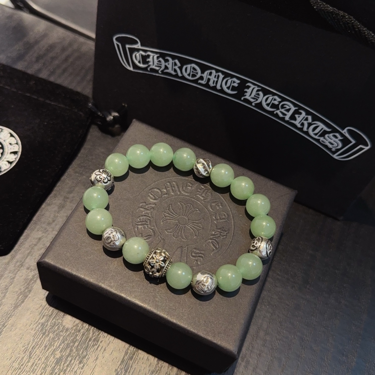  新款【专柜品质】Chrome Hearts克罗心 经典复古多元素手串手链 ，快手/ins/小红书热门，