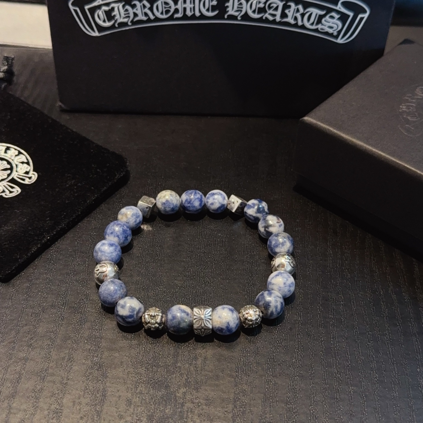  新款【专柜品质】Chrome Hearts克罗心 经典复古多元素手串手链 ，快手/ins/小红书热门，