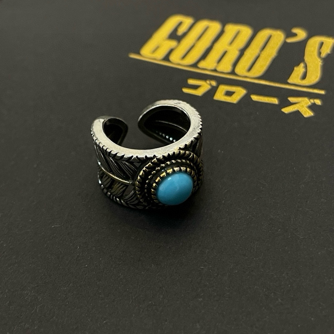 批  【新品上架】Goro’s高桥吾郎松石羽毛戒指，顶级版本 认准独家拍摄 主攻高端市场 绝对区别普通版