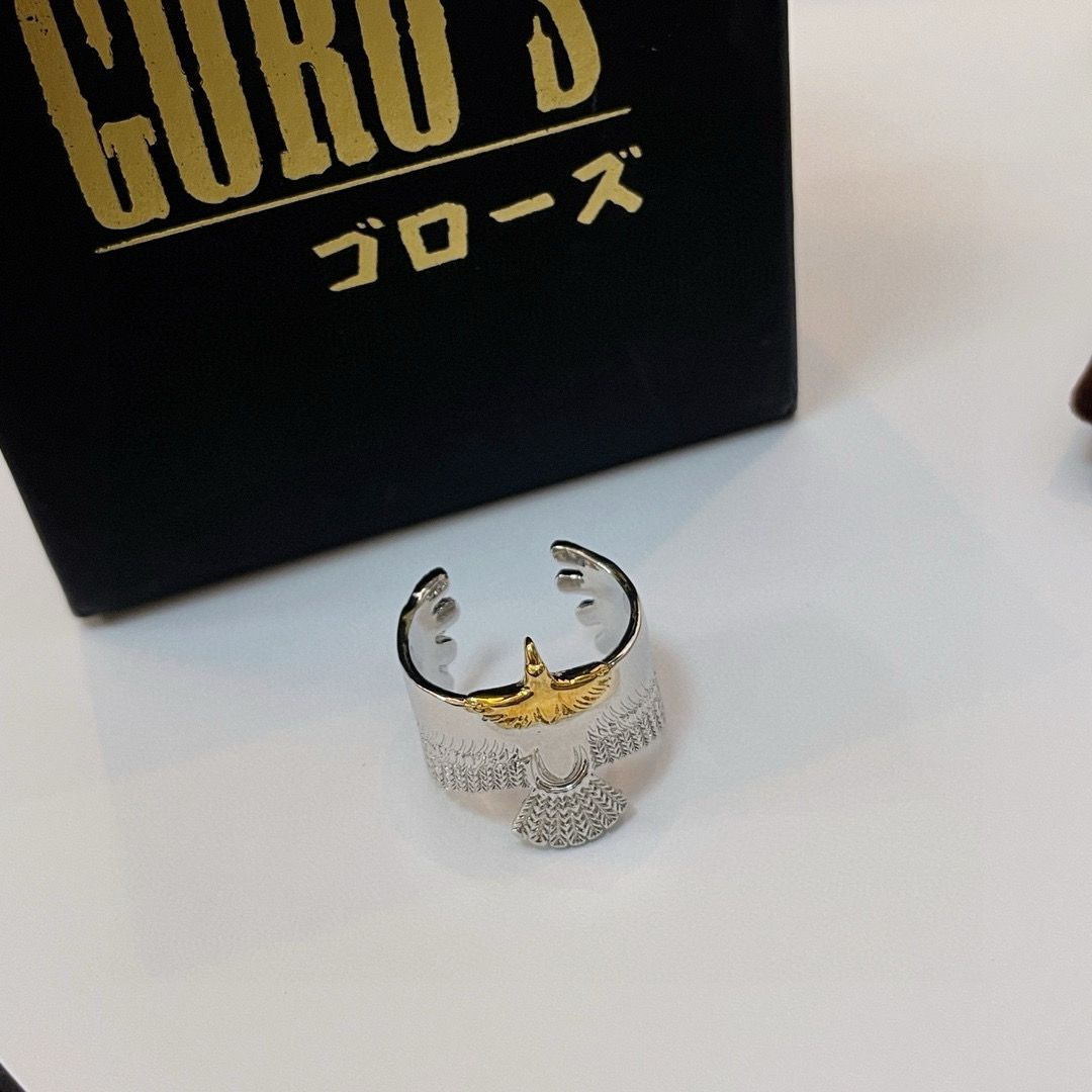 批  【新品上架】Goro’s高桥吾郎点金老鹰开口戒指，顶级版本 认准独家拍摄 主攻高端市场 绝对区别普