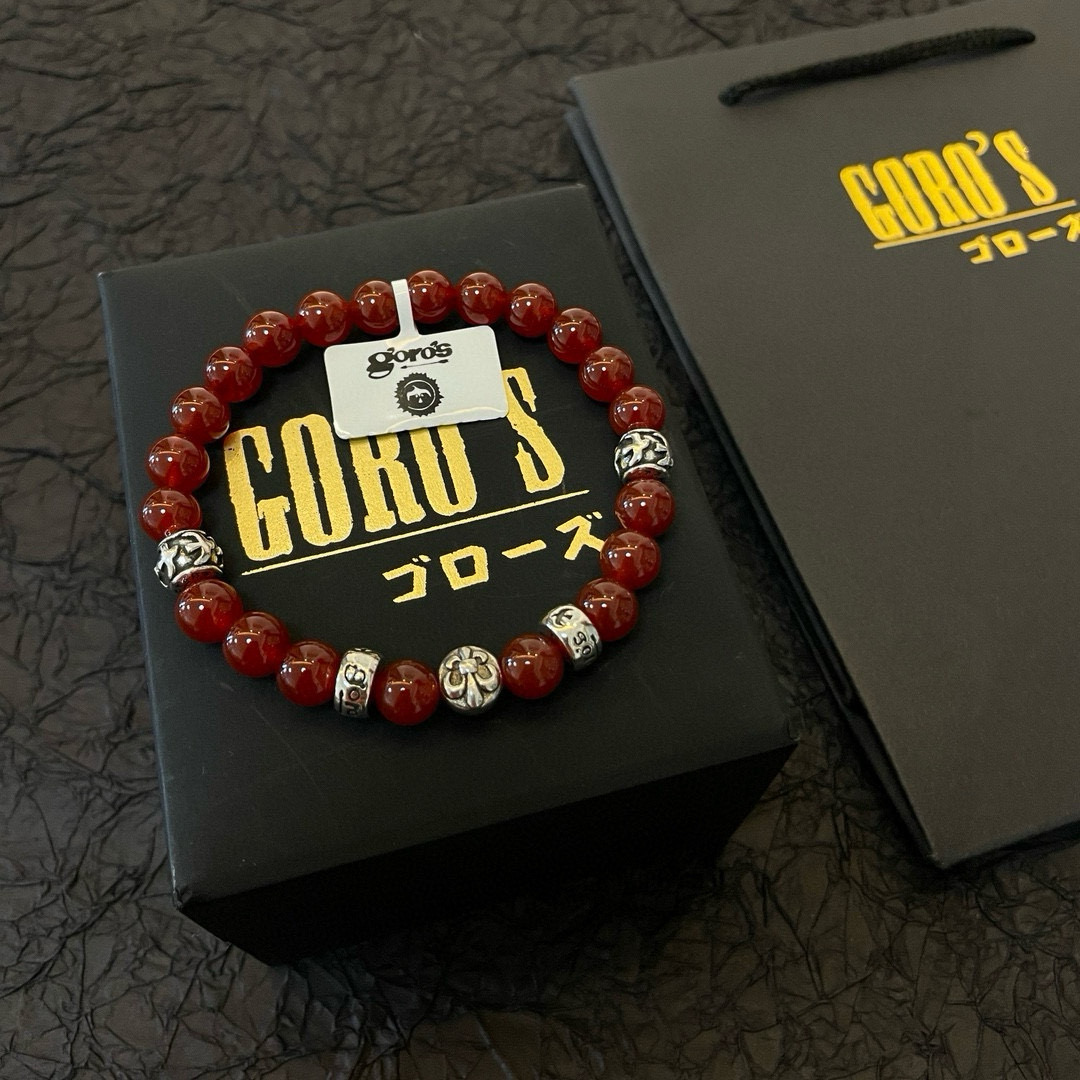 批💰145【新品上架】Goro’s高桥吾郎手串手链,顶级版本 认准独家拍摄 主攻高端市场 绝对区别普通版本!图片产品细节与ZP一致!原版制作工艺 精工品质 纯手工打造 ~正品开模💝潮流时尚必备 男女均可佩戴 情侣款同款 摇滚朋克泰银风格 复古元素 潮流百搭 官网同款❤️
