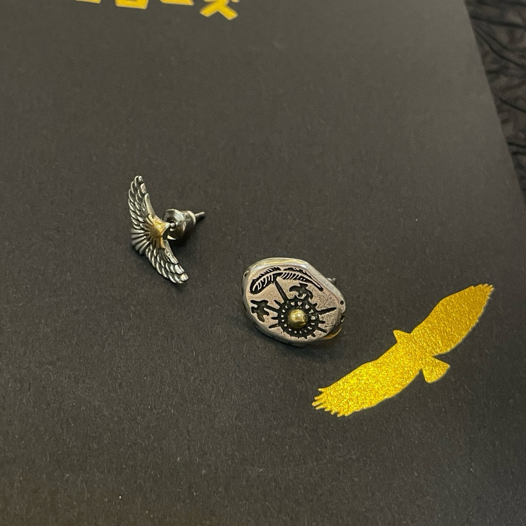 批  【新品上架】Goro’s高桥吾郎复古点金飞鸟耳钉，顶级版本 认准独家拍摄 主攻高端市场 绝对区别普