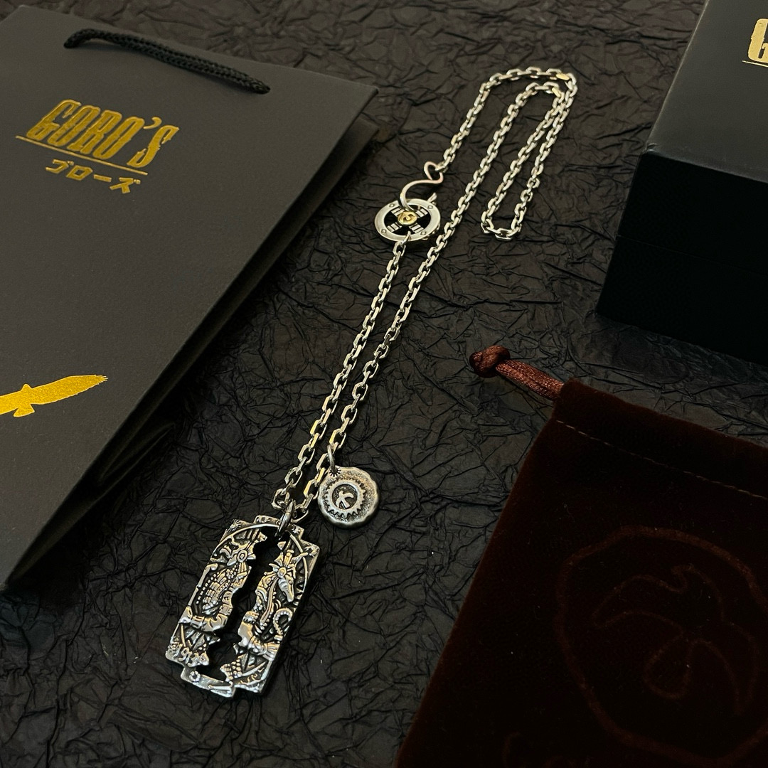 批   【新品上架】Goro’s高桥吾郎方牌吊坠，高桥经典项链，顶级版本，认准独家拍摄，主攻高端市场 ，