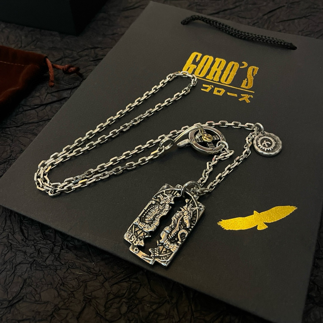 批   【新品上架】Goro’s高桥吾郎方牌吊坠，高桥经典项链，顶级版本，认准独家拍摄，主攻高端市场 ，