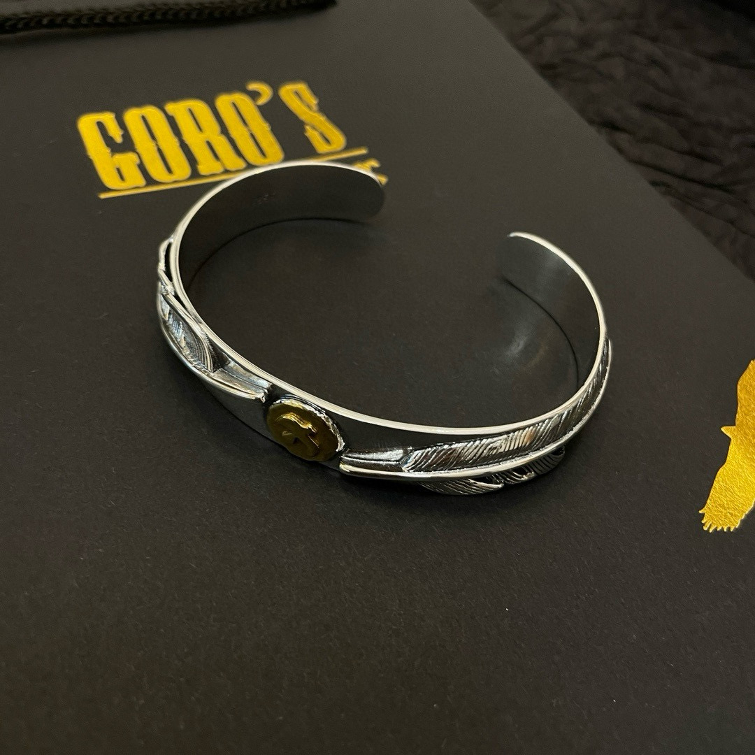 批  【新品上架】Goro’s高桥吾郎点金飞鸟羽毛手镯 顶级版本 认准独家拍摄 主攻高端市场 快手/in