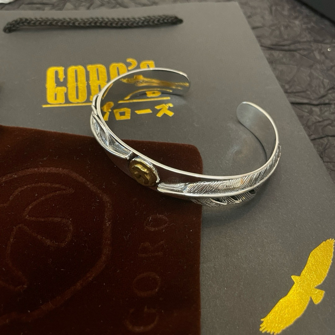 批  【新品上架】Goro’s高桥吾郎点金飞鸟羽毛手镯 顶级版本 认准独家拍摄 主攻高端市场 快手/in