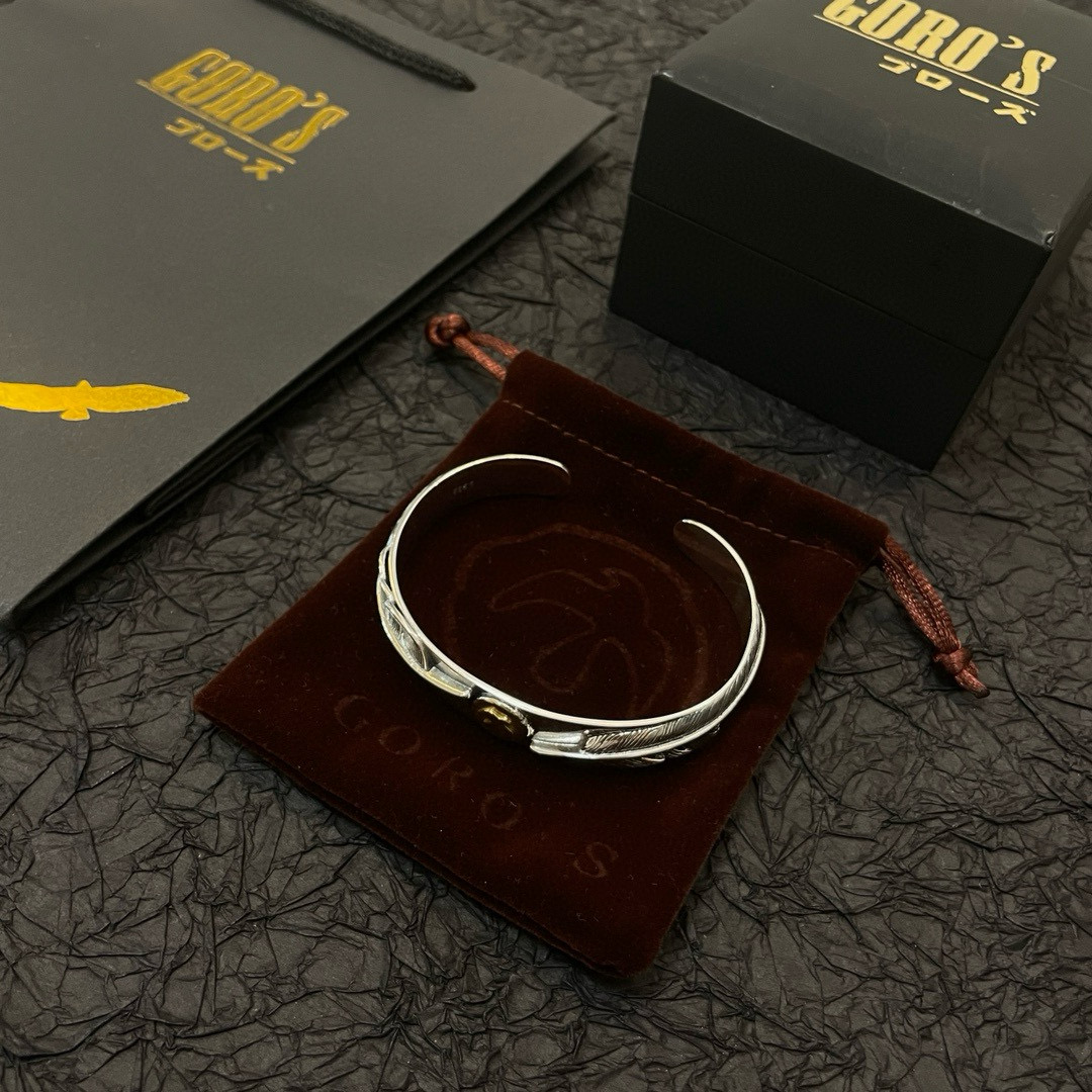 批  【新品上架】Goro’s高桥吾郎点金飞鸟羽毛手镯 顶级版本 认准独家拍摄 主攻高端市场 快手/in