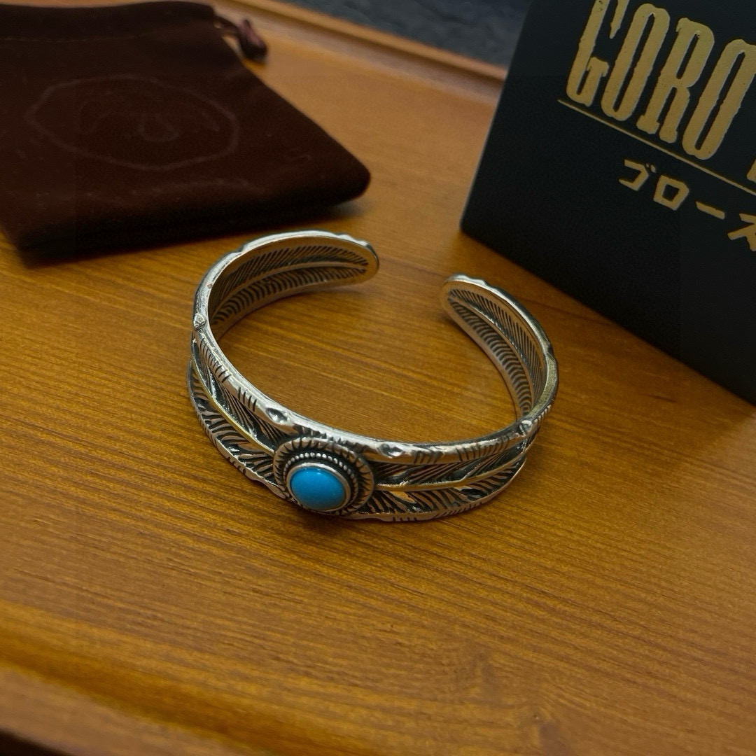 批  【新品上架】Goro’s高桥吾郎羽毛松石手镯 顶级版本 认准独家拍摄 主攻高端市场 绝对区别普通版