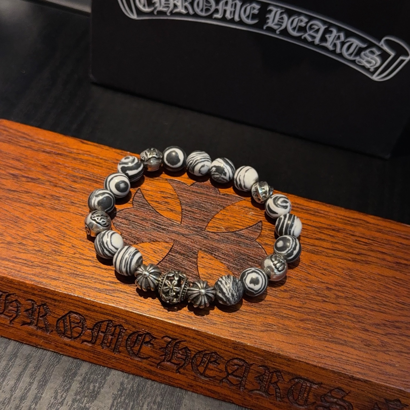  新款【专柜品质】Chrome Hearts克罗心经典复古多元素手串手链 ，快手/ins/小红书热门，凹