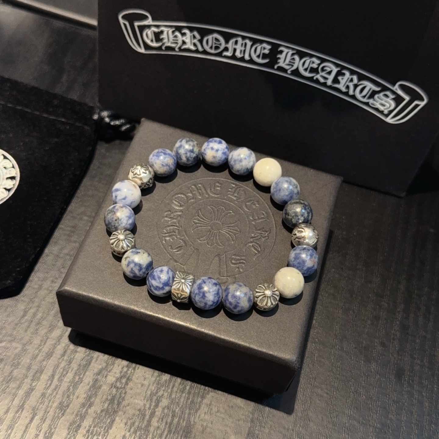  新款【专柜品质】Chrome Hearts克罗心经典复古多元素手串手链 ，快手/ins/小红书热门，凹