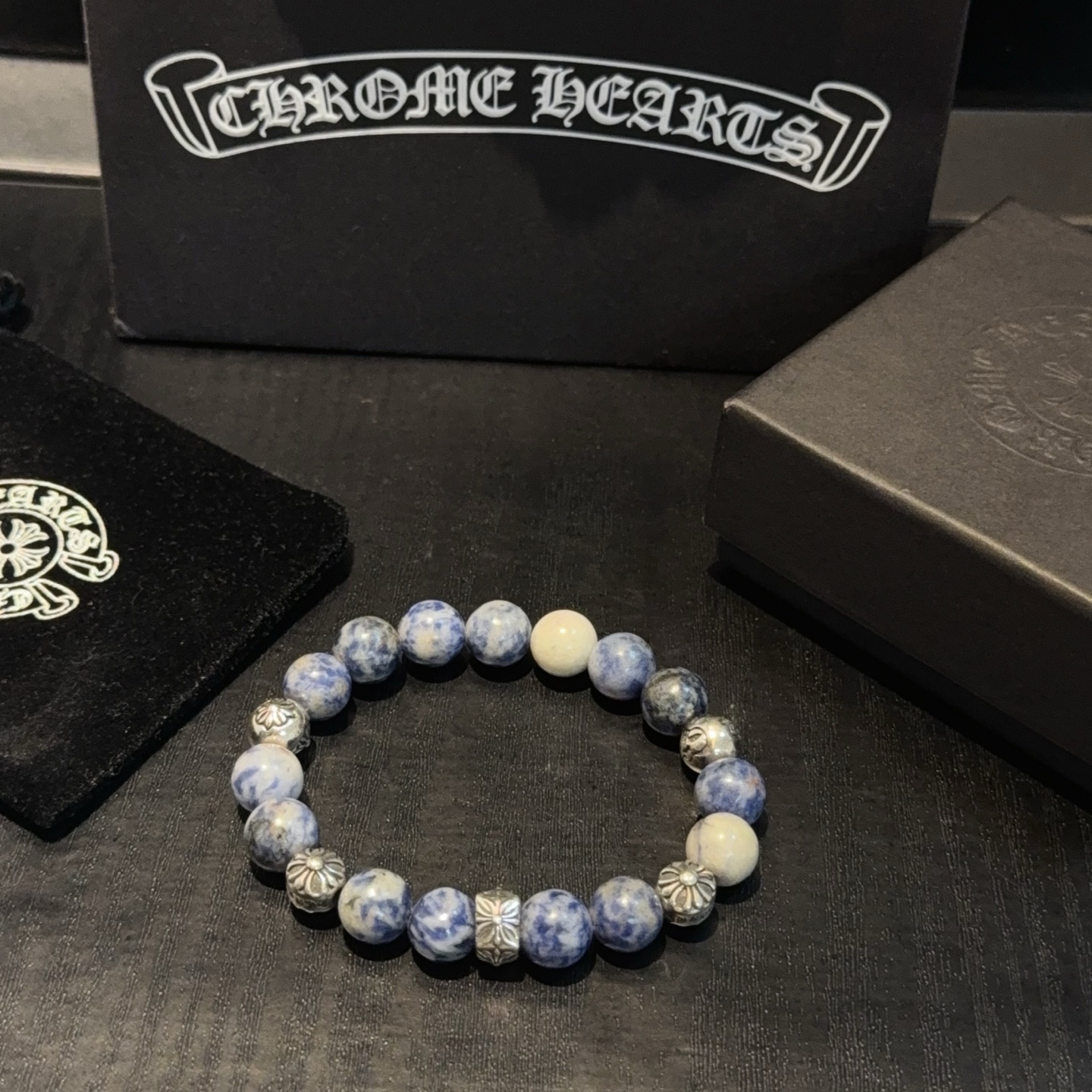  新款【专柜品质】Chrome Hearts克罗心经典复古多元素手串手链 ，快手/ins/小红书热门，凹