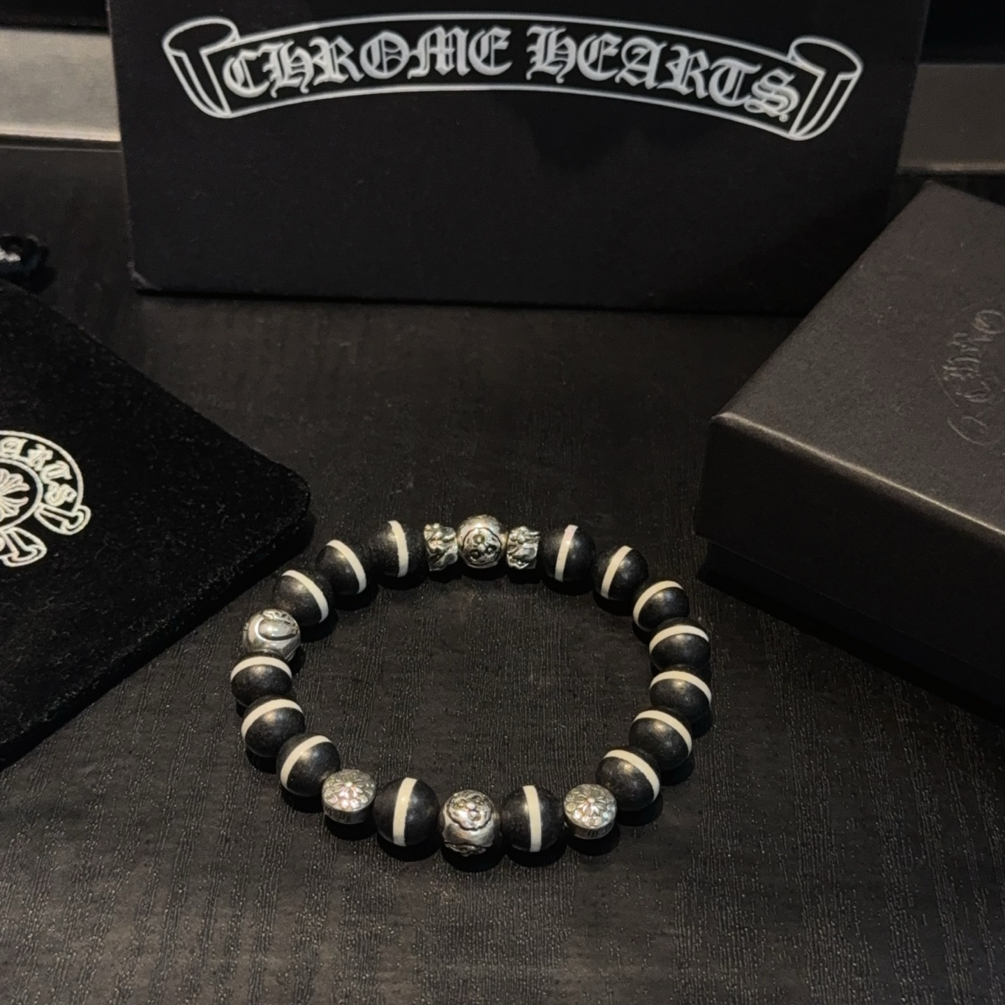  新款【专柜品质】Chrome Hearts克罗心经典复古多元素手串手链 ，快手/ins/小红书热门，凹