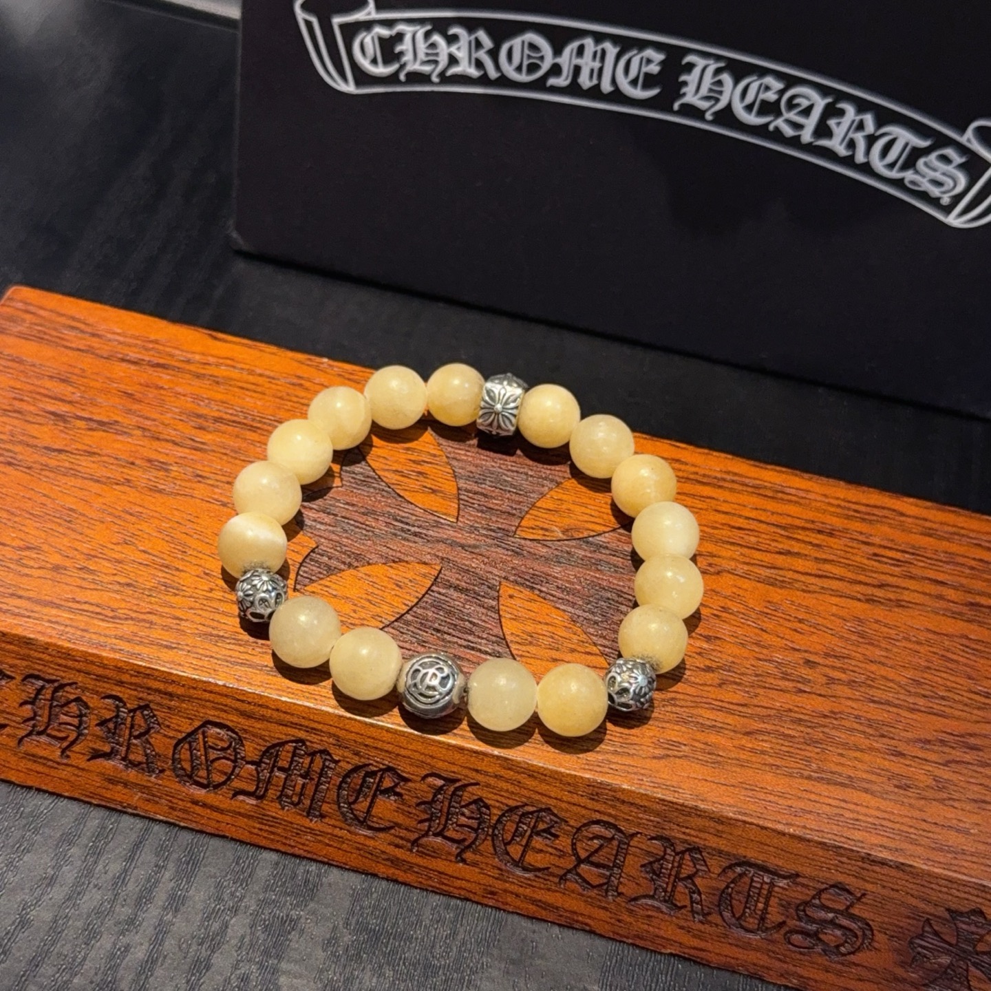  新款【专柜品质】Chrome Hearts克罗心经典复古多元素手串手链 ，快手/ins/小红书热门，凹