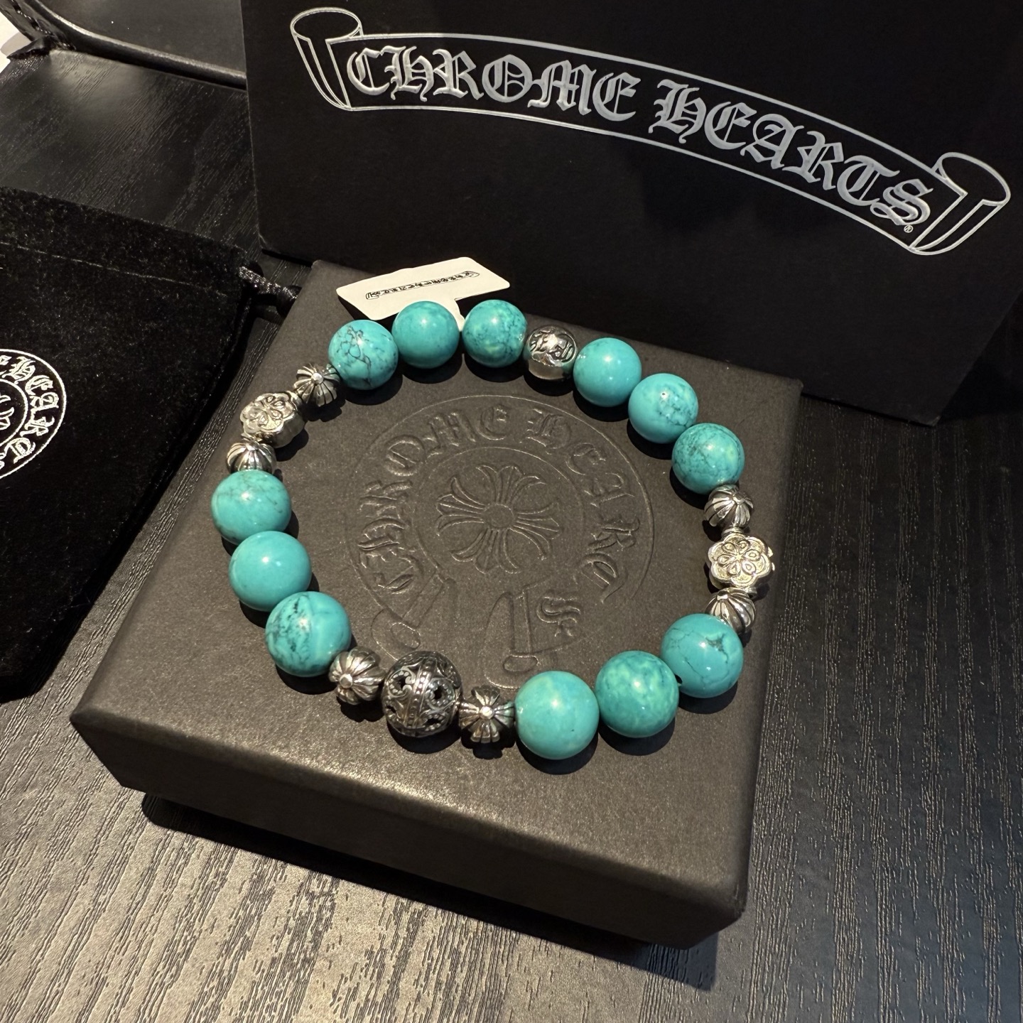  新款【专柜品质】Chrome Hearts克罗心经典复古多元素手串手链 ，快手/ins/小红书热门，凹