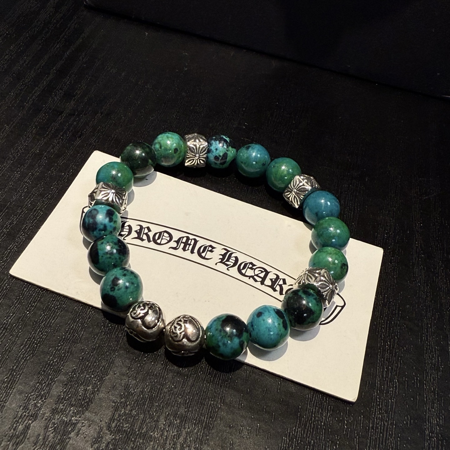  新款【专柜品质】Chrome Hearts克罗心经典复古多元素手链手串，凹凸造型不同的花纹设计风格 呈