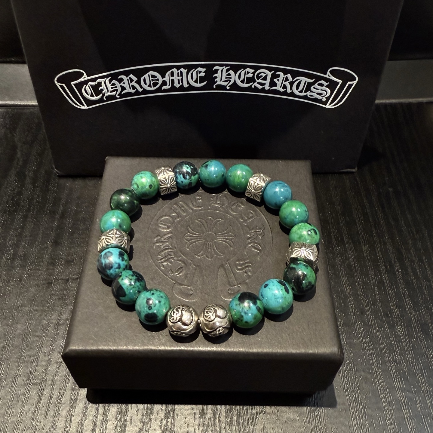  新款【专柜品质】Chrome Hearts克罗心经典复古多元素手链手串，凹凸造型不同的花纹设计风格 呈