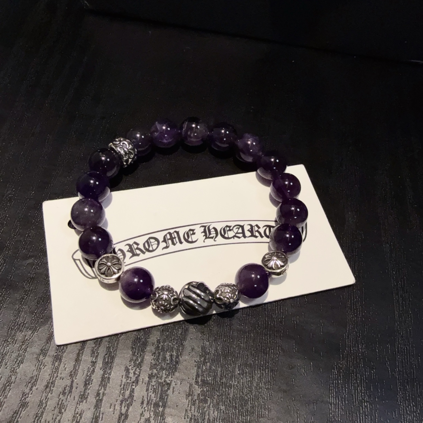  新款【专柜品质】Chrome Hearts克罗心经典复古多元素手链手串，凹凸造型不同的花纹设计风格 呈