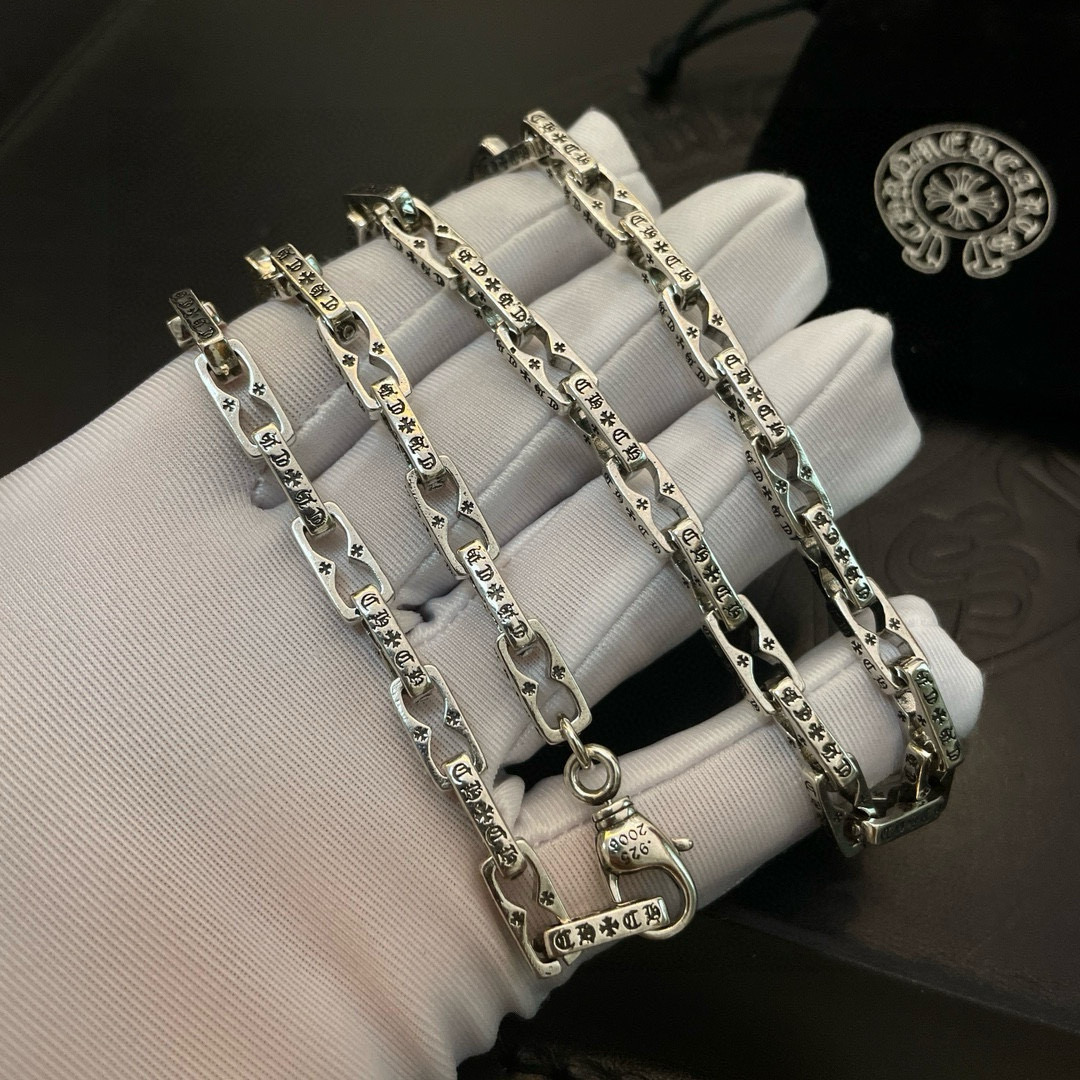  抖音/快手/ins/小红书/直播热门 ，新款【专柜品质】Chrome Hearts克罗心项链 ，凹凸造