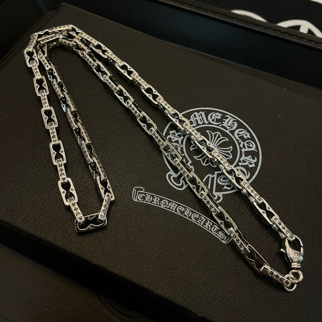  抖音/快手/ins/小红书/直播热门 ，新款【专柜品质】Chrome Hearts克罗心项链 ，凹凸造