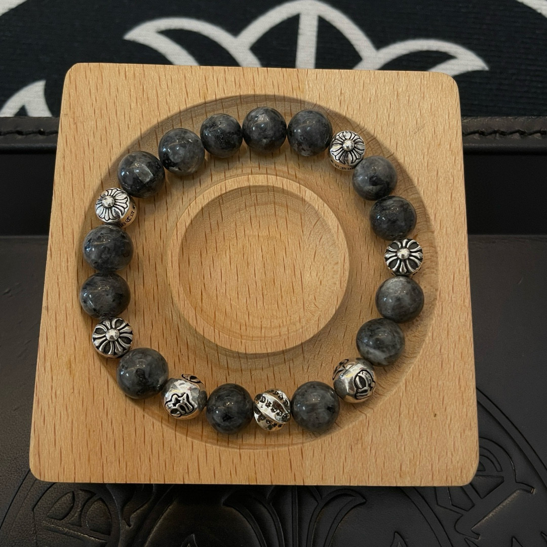 批 新款【专柜品质】Chrome Hearts克罗心 经典复古多元素鹰眼石手串手链 ，快手/ins/小红