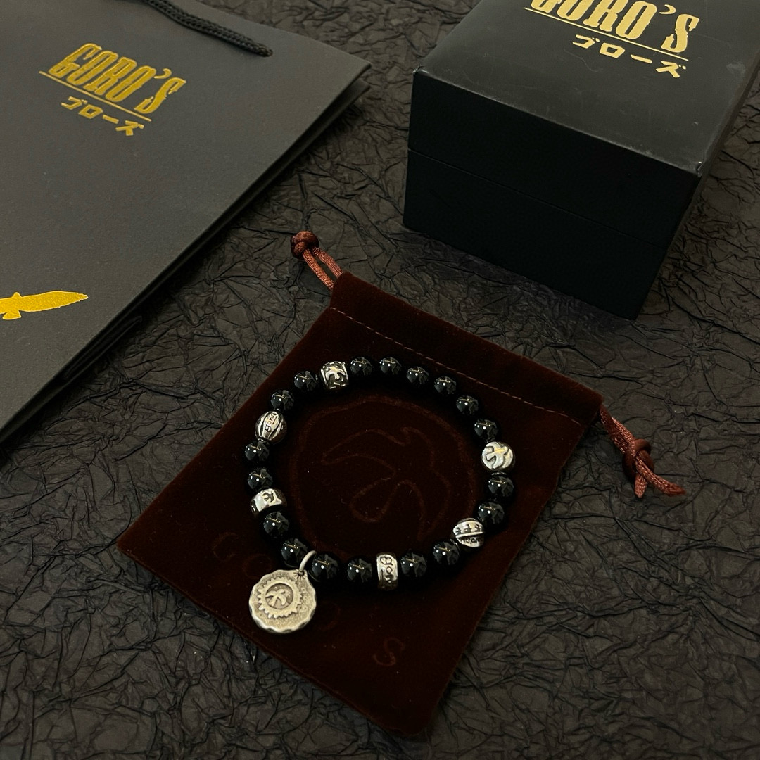 【新品上架】Goro’s高桥吾郎黑曜石手串手链，顶级版本 认准独家拍摄 主攻高端市场 绝对区别普通版本！