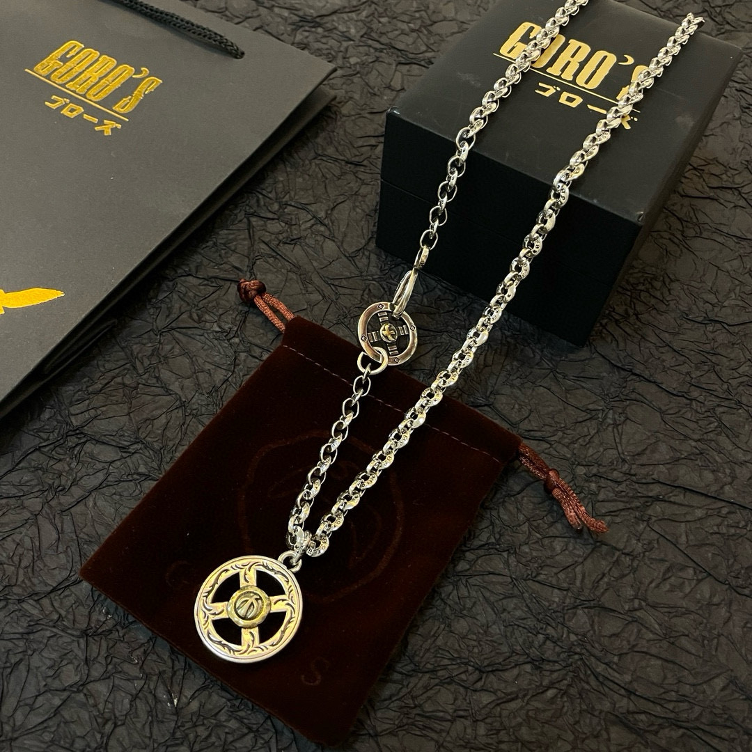    【新品上架】Goro’s高桥吾郎点金圆牌项链 顶级版本 认准独家拍摄 主攻高端市场 绝对区别普通版