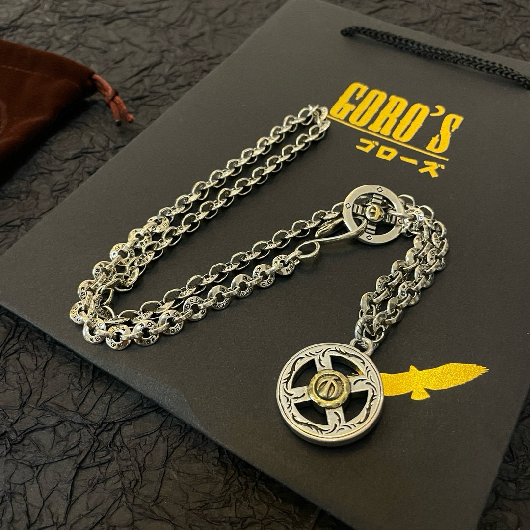    【新品上架】Goro’s高桥吾郎点金圆牌项链 顶级版本 认准独家拍摄 主攻高端市场 绝对区别普通版