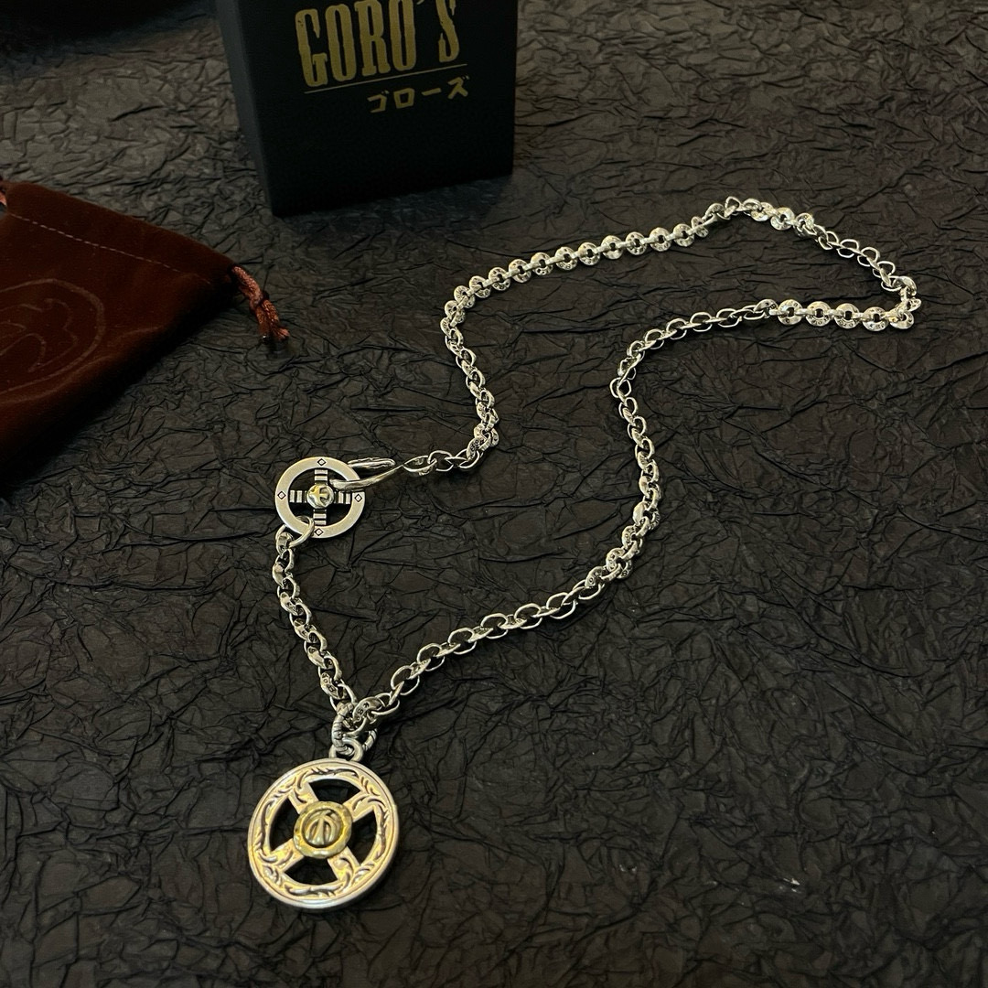    【新品上架】Goro’s高桥吾郎点金圆牌项链 顶级版本 认准独家拍摄 主攻高端市场 绝对区别普通版