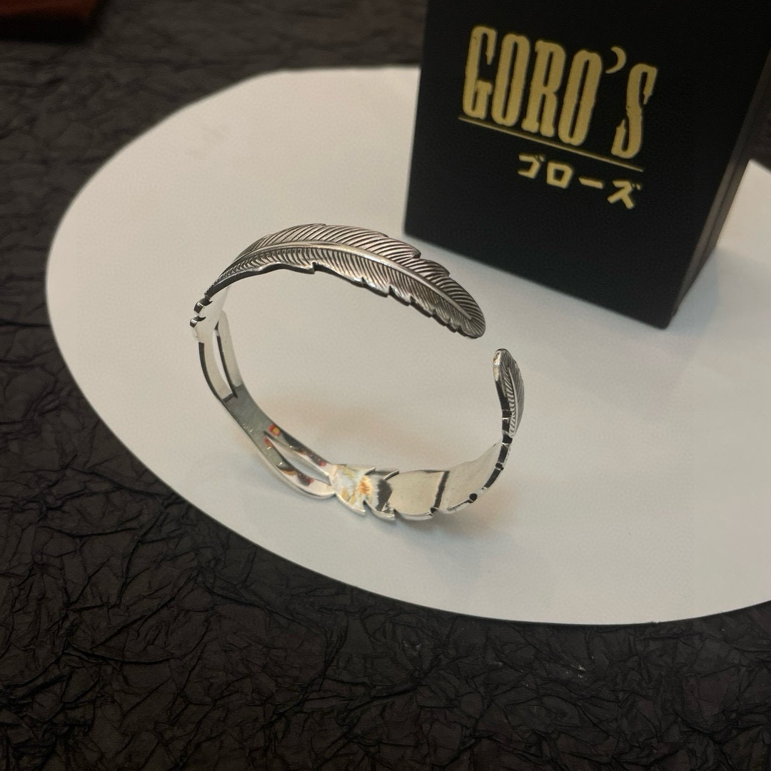  【新品上架】Goro’s高桥吾郎羽毛开口手镯，顶级版本 认准独家拍摄 主攻高端市场 绝对区别普通版本！