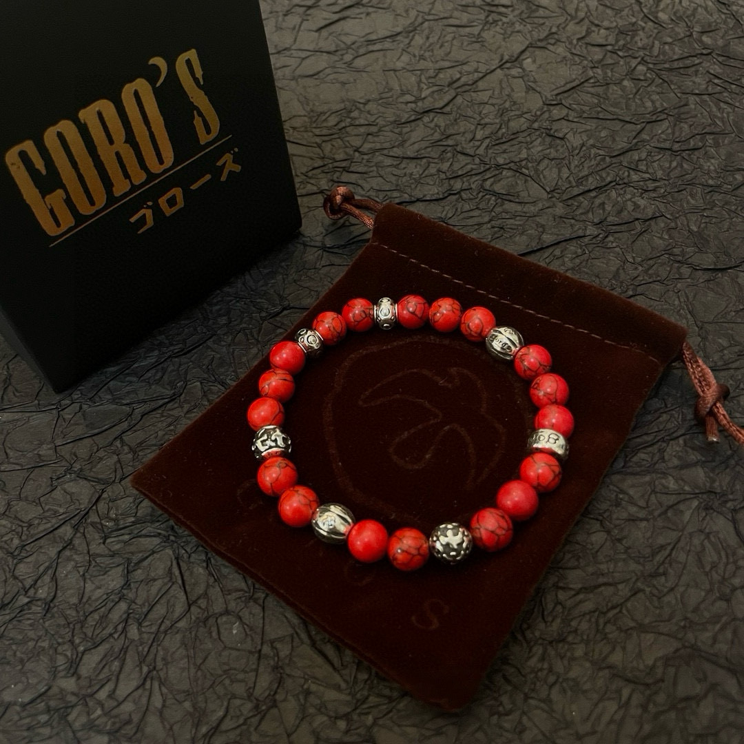 💰135【新品上架】Goro’s高桥吾郎手串手链,顶级版本 认准独家拍摄 主攻高端市场 绝对区别普通版本!图片产品细节与ZP一致!原版制作工艺 精工品质 纯手工打造 ~正品开模💝潮流时尚必备 男女均可佩戴 情侣款同款 摇滚朋克泰银风格 复古元素 潮流百搭 官网同款❤️