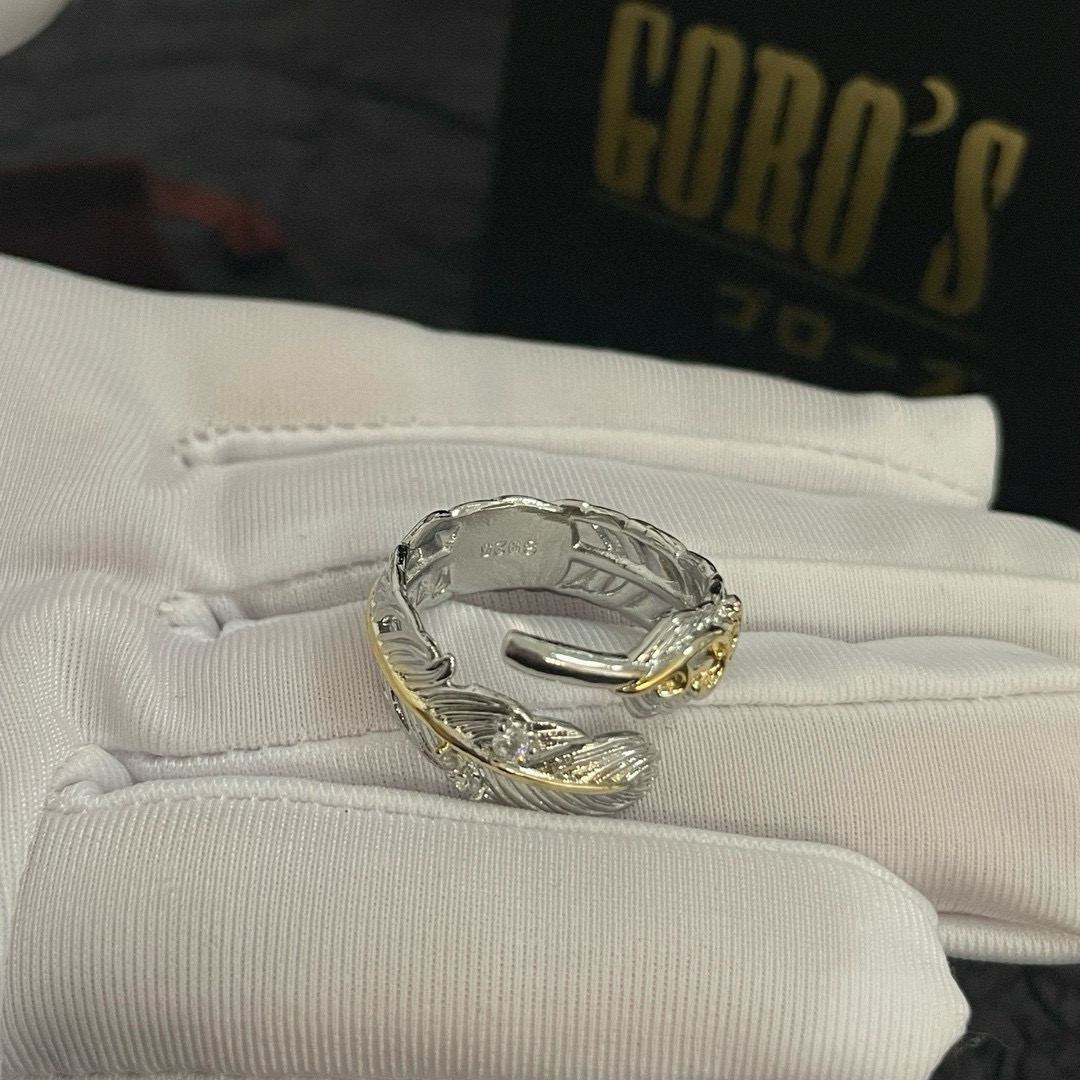   【新品上架】Goro’s高桥吾郎羽毛戒指，顶级版本 认准独家拍摄 主攻高端市场 绝对区别普通版本！图