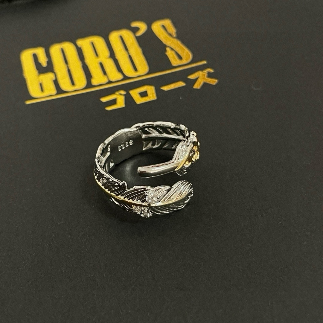   【新品上架】Goro’s高桥吾郎羽毛戒指，顶级版本 认准独家拍摄 主攻高端市场 绝对区别普通版本！图