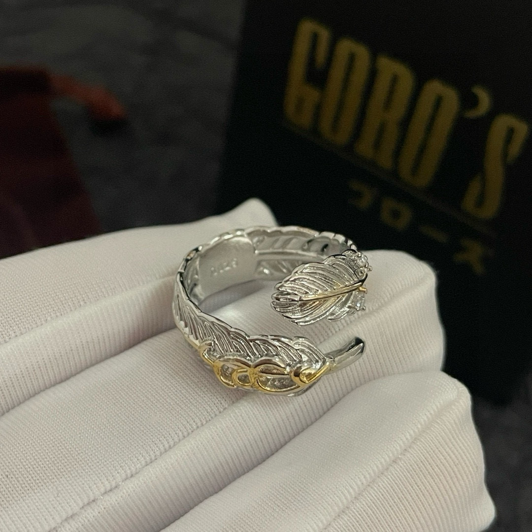   【新品上架】Goro’s高桥吾郎羽毛戒指，顶级版本 认准独家拍摄 主攻高端市场 绝对区别普通版本！图
