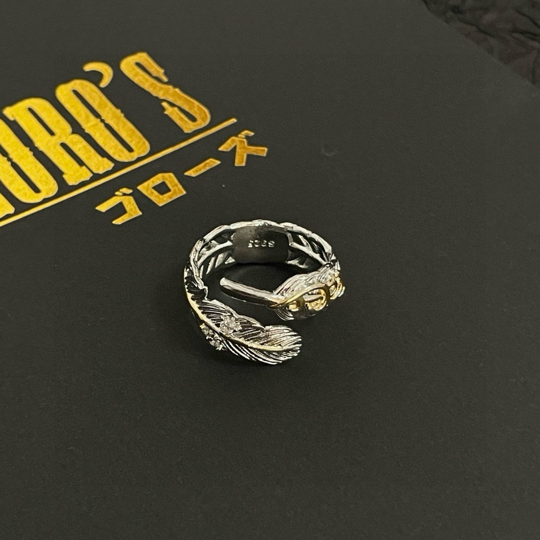   【新品上架】Goro’s高桥吾郎羽毛戒指，顶级版本 认准独家拍摄 主攻高端市场 绝对区别普通版本！图