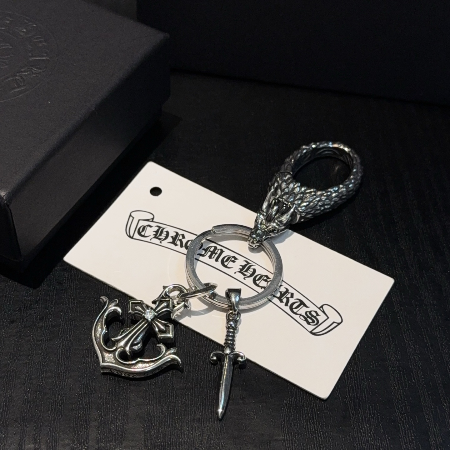   Chrome Hearts ❤️  克罗心十字架爱钥匙扣   大龙虾扣 雕刻工艺 精工品质 纯手工打