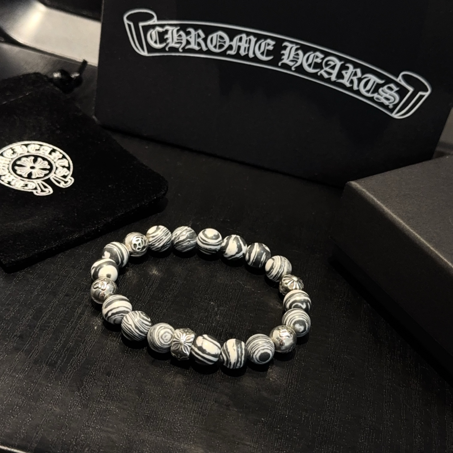  新款【专柜品质】Chrome Hearts克罗心 经典复古多元素手串手链 ，快手/ins/小红书热门，