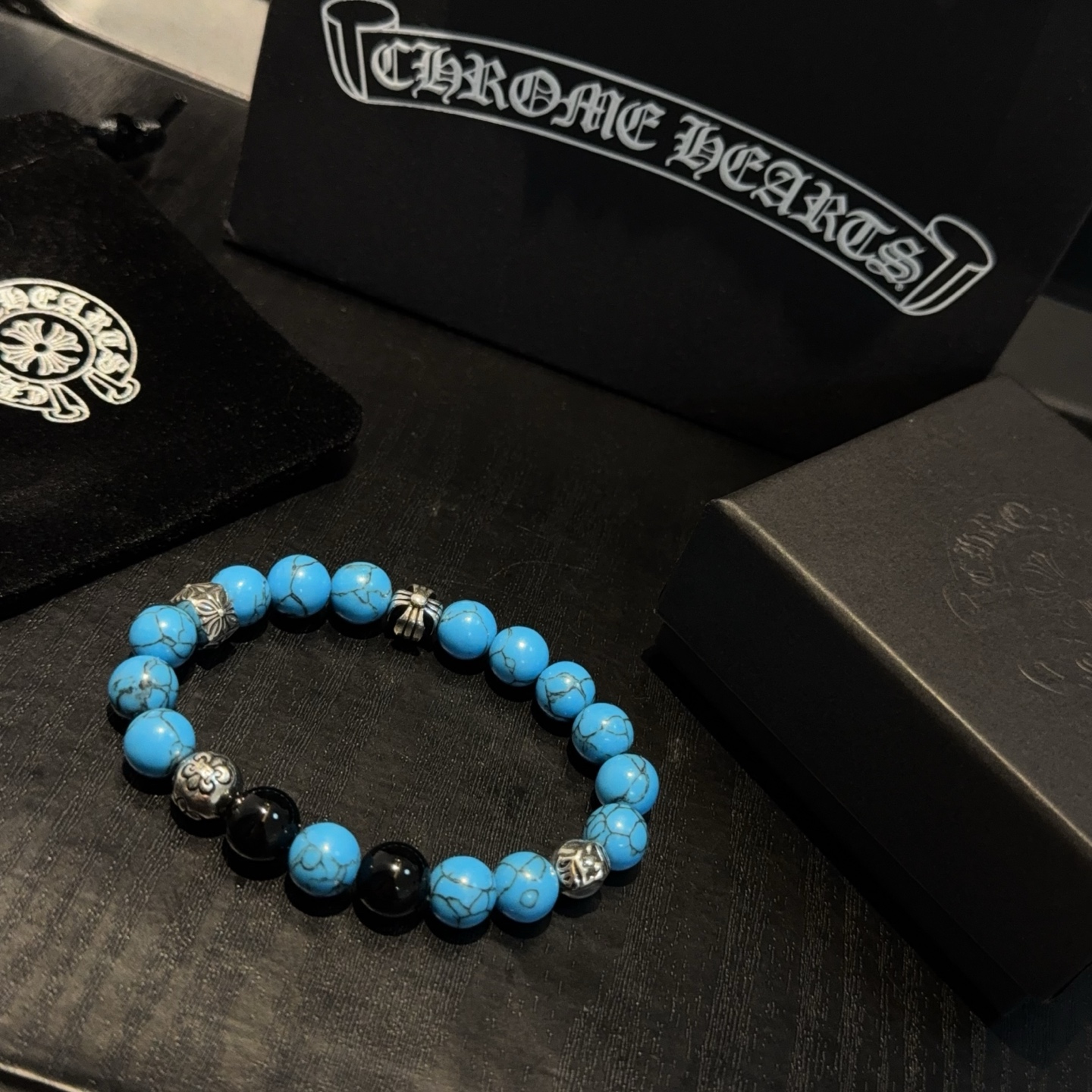  新款【专柜品质】Chrome Hearts克罗心 经典复古多元素手串手链 ，快手/ins/小红书热门，