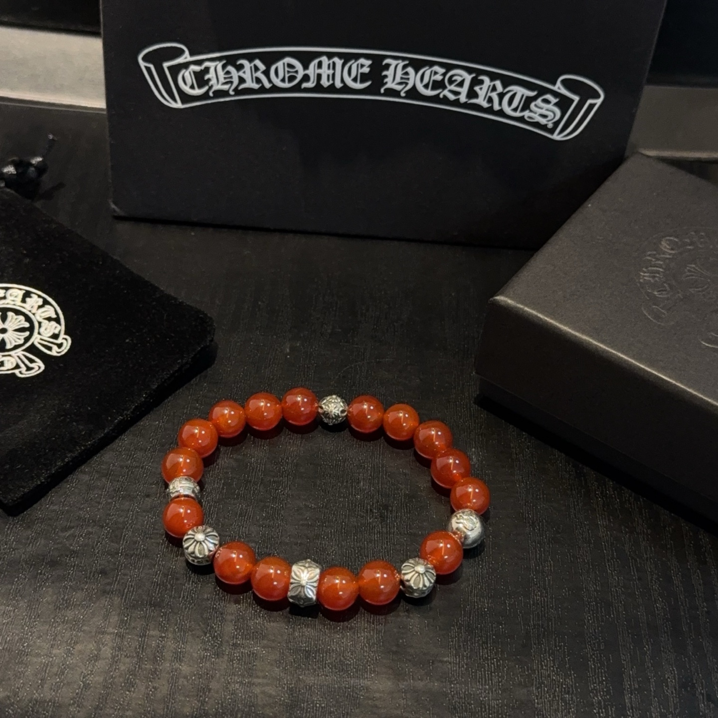  新款【专柜品质】Chrome Hearts克罗心 经典复古多元素手串手链 ，快手/ins/小红书热门，
