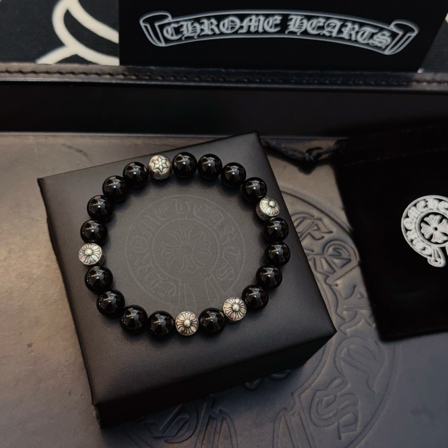  新款【专柜品质】Chrome Hearts克罗心 经典复古多元素手串手链 ，快手/ins/小红书热门，