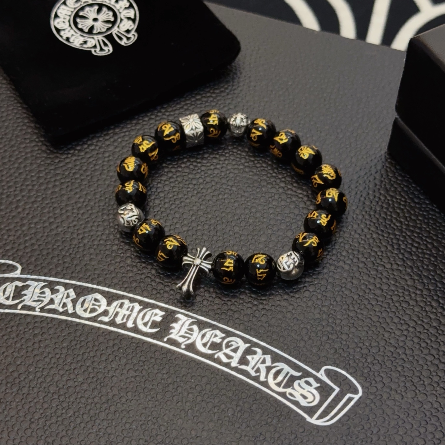  新款【专柜品质】Chrome Hearts克罗心 经典复古多元素手串手链 ，快手/ins/小红书热门，