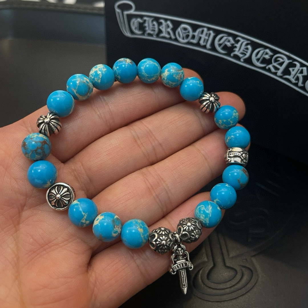  新款【专柜品质】Chrome Hearts克罗心 经典复古多元素手串手链 ，快手/ins/小红书热门，