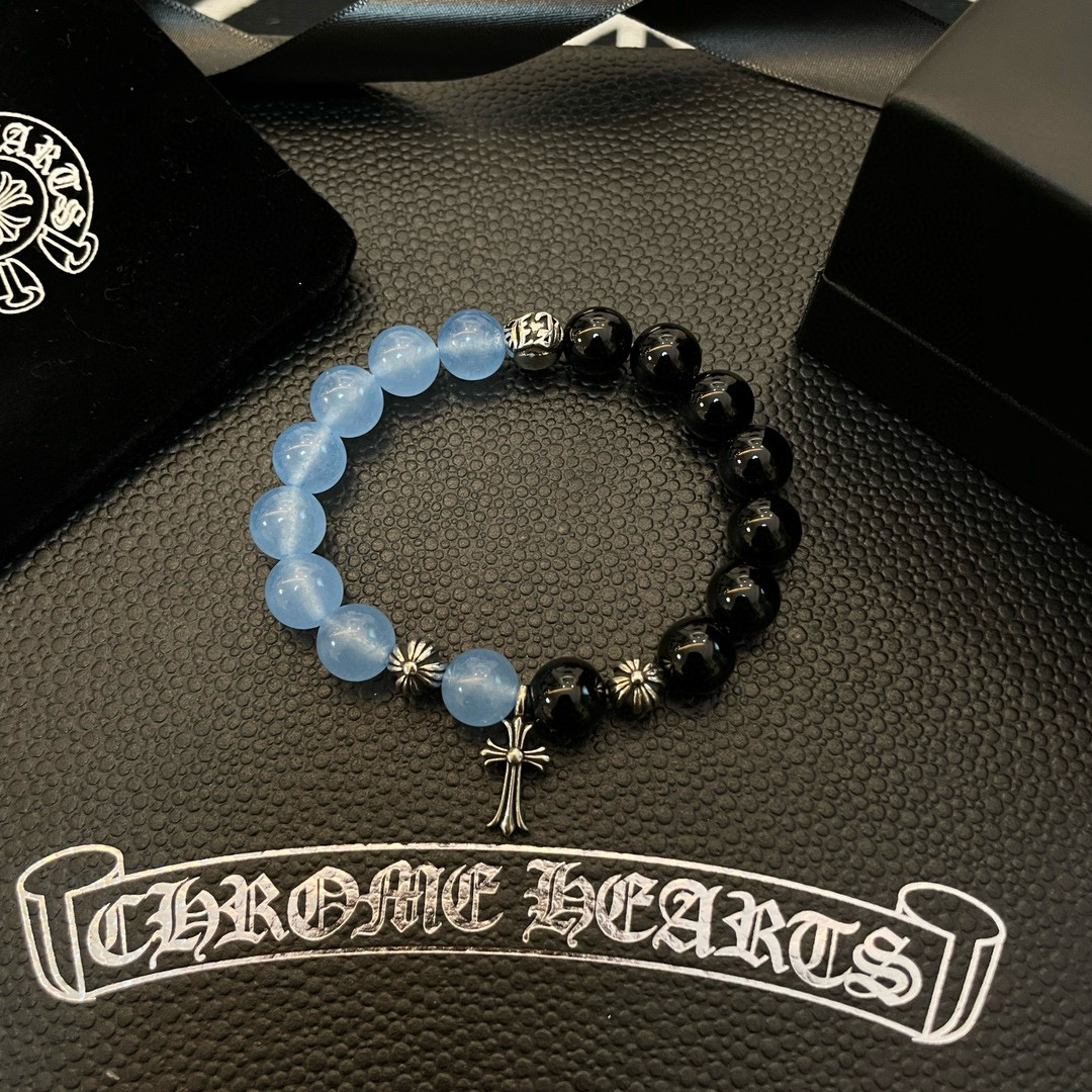  新款【专柜品质】Chrome Hearts克罗心经典复古多元素手串手链 ，快手/ins/小红书热门，凹